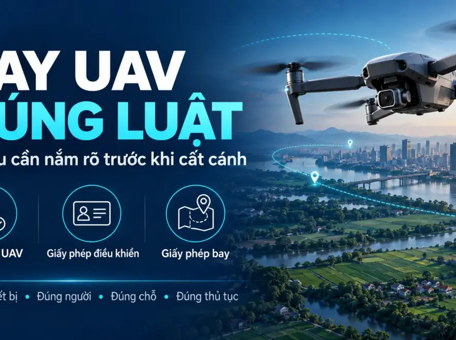 Tìm hiểu ba yêu cầu để bay UAV đúng luật: đăng ký phương tiện, giấy phép điều khiển và giấy phép bay, cùng những lưu ý trước khi cất cánh
